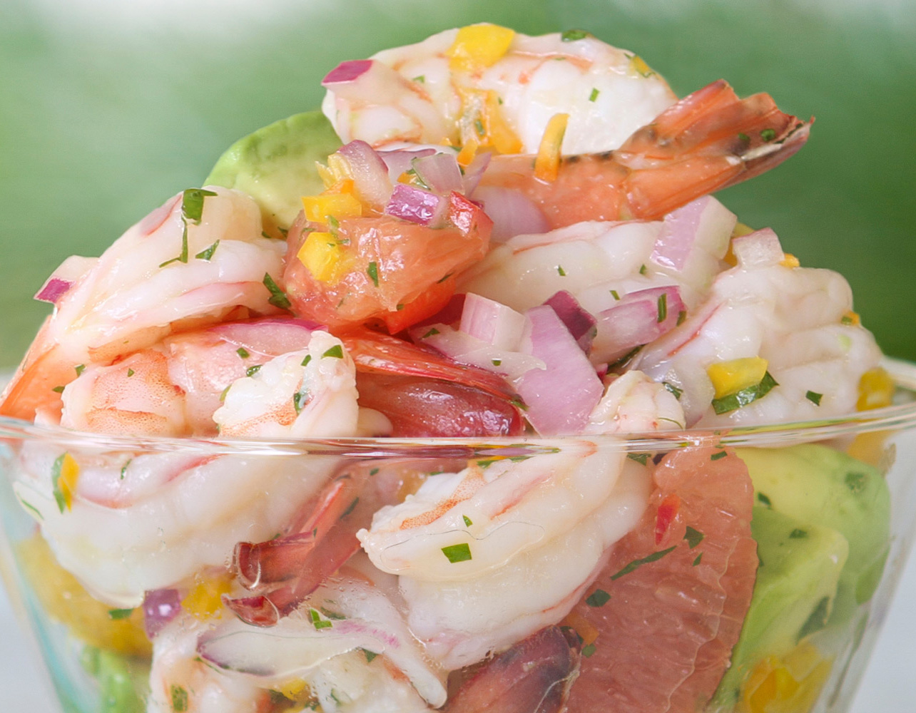 Cooked Florida Pink Shrimp and Citrus Ceviche