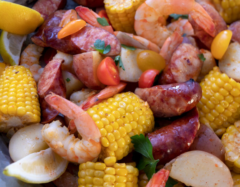 Florida Shrimp Boil with Sweet Corn and New Potatoes