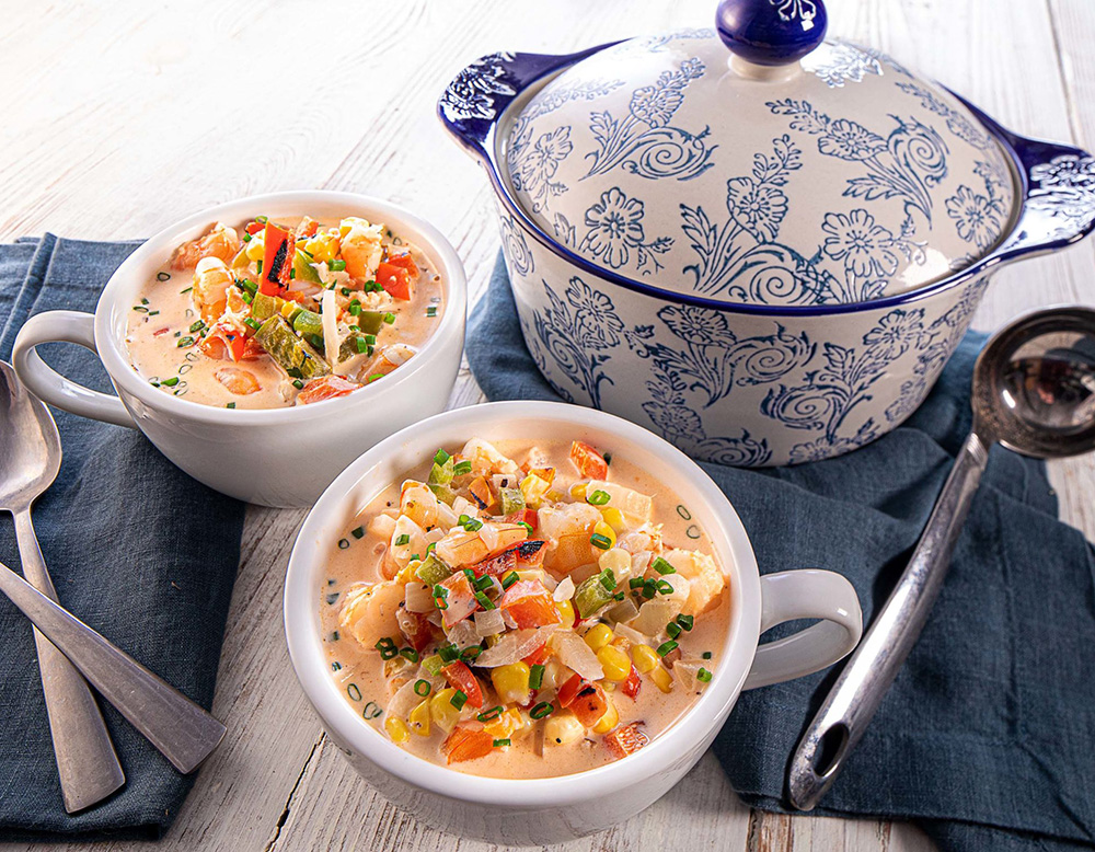 Featured image of Florida Sweet Pepper, Shrimp and Corn Bisque